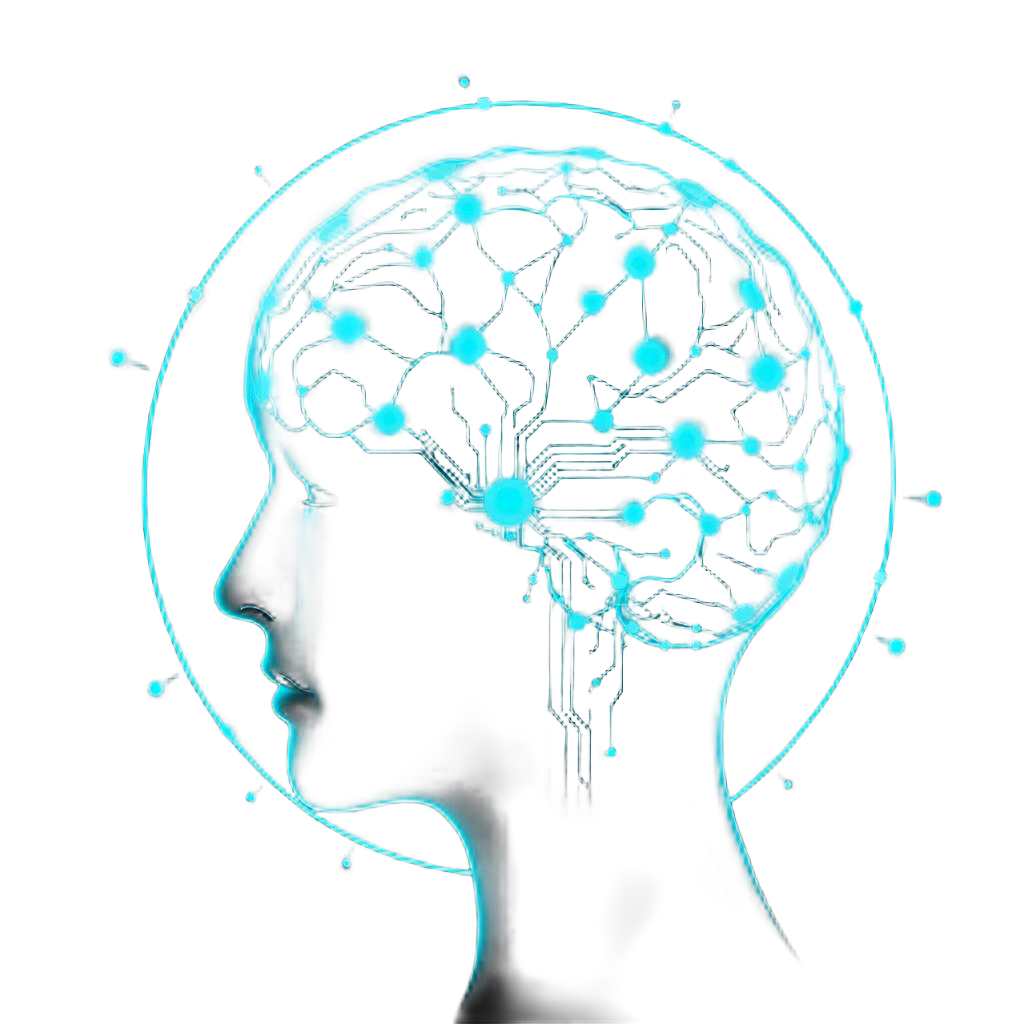 AI brain hologram